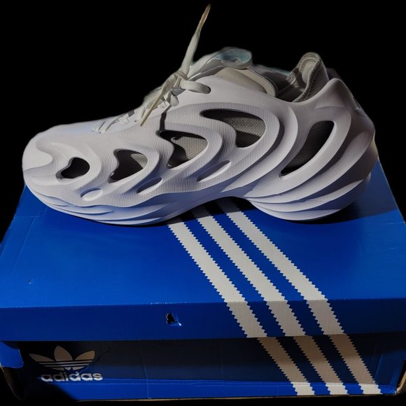 Men's Adidas AdiFOM Q Sneakers Adiplus Off White & Aluminum Size 9.5  - Open Box - Picture 8 of 16